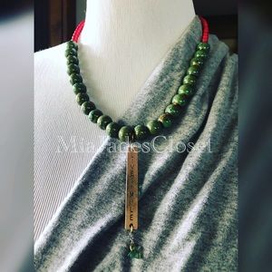 Live Simple Mantra Necklace - Handmade